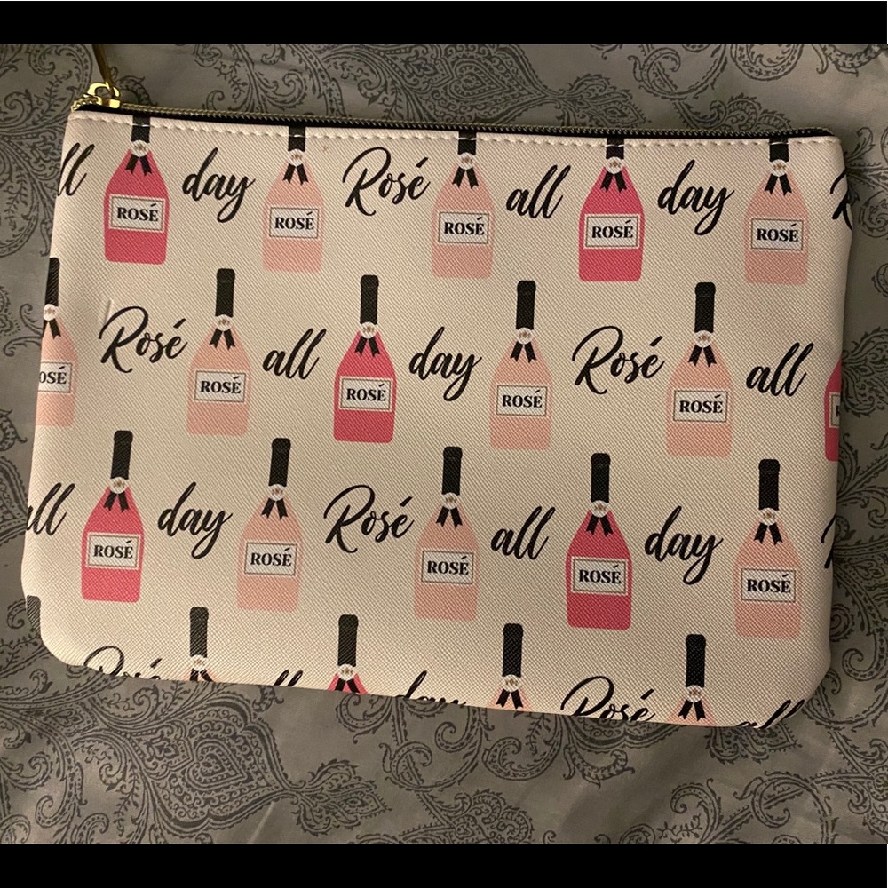 New, very nice cosmetic bag. Never used.